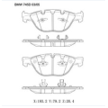 Semi-Metallic Car Brake Pads OE:34110300361, 34112284065, 34116763652, 34116764312, 34116768287 for BMW Brake Pad